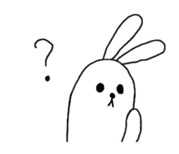 lazy rabbit1 sticker #2801441