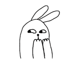lazy rabbit1 sticker #2801442