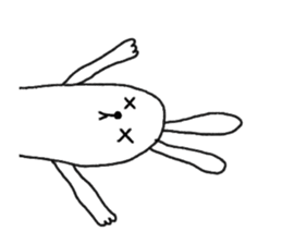 lazy rabbit1 sticker #2801443