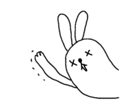 lazy rabbit1 sticker #2801444