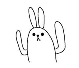 lazy rabbit1 sticker #2801445