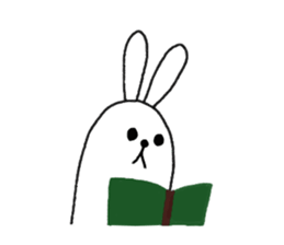 lazy rabbit1 sticker #2801446