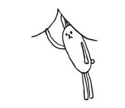 lazy rabbit1 sticker #2801447