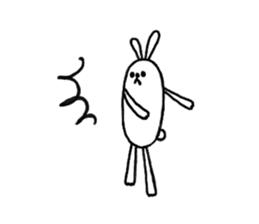 lazy rabbit1 sticker #2801449