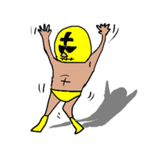 Yellow mask sticker #2802496