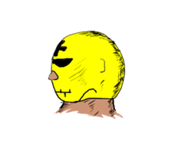 Yellow mask sticker #2802520