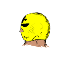 Yellow mask sticker #2802520