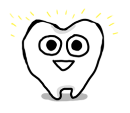 teeth and fungus of tooth decay sticker #2803091