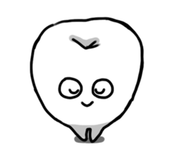 teeth and fungus of tooth decay sticker #2803094