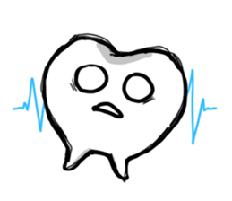 teeth and fungus of tooth decay sticker #2803095