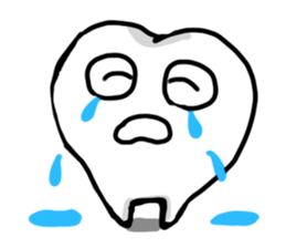 teeth and fungus of tooth decay sticker #2803096