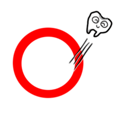 teeth and fungus of tooth decay sticker #2803100