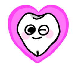 teeth and fungus of tooth decay sticker #2803104