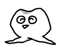 teeth and fungus of tooth decay sticker #2803106