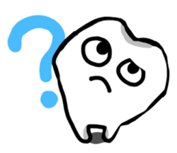 teeth and fungus of tooth decay sticker #2803113