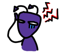 teeth and fungus of tooth decay sticker #2803116