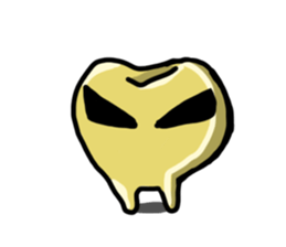 teeth and fungus of tooth decay sticker #2803127