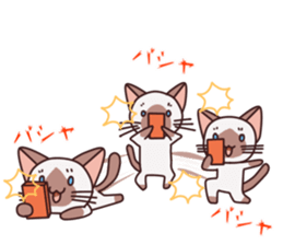 stamp of the Siamese cat 3 sticker #2804977