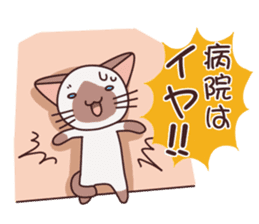 stamp of the Siamese cat 3 sticker #2805006