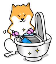 Shiba Inu Genki No.2 (Housework ver.) sticker #2805307