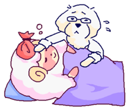 Sheep and Dog sticker #2806426