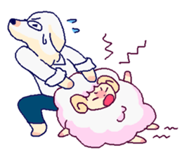 Sheep and Dog sticker #2806445