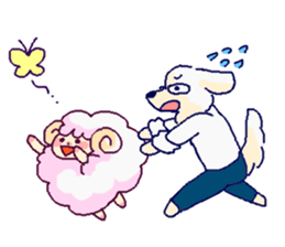 Sheep and Dog sticker #2806447