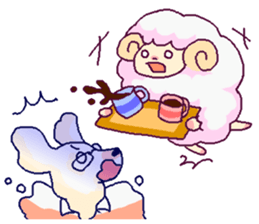 Sheep and Dog sticker #2806448