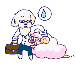Sheep and Dog sticker #2806450