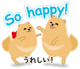 Pomeranian Reena & Hime sticker #2806584