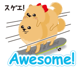 Pomeranian Reena & Hime sticker #2806588