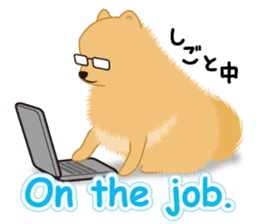 Pomeranian Reena & Hime sticker #2806598