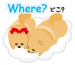 Pomeranian Reena & Hime sticker #2806604
