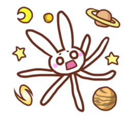 Space Rabbit ! sticker #2806942