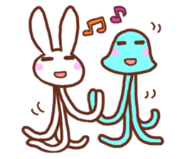 Space Rabbit ! sticker #2806957