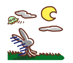 Space Rabbit ! sticker #2806970