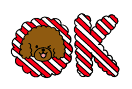 The pretty toy poodle "MOMO" sticker #2806979