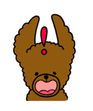 The pretty toy poodle "MOMO" sticker #2806997