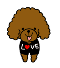 The pretty toy poodle "MOMO" sticker #2807008