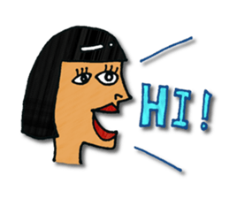 Cubism Girl sticker #2807059