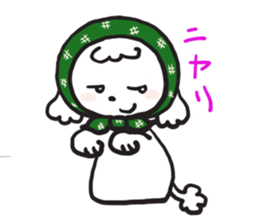 red coller poodle sticker #2807336