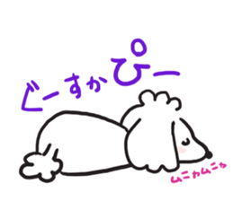 red coller poodle sticker #2807339