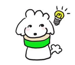 red coller poodle sticker #2807340