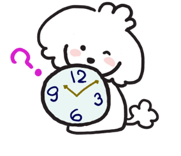 red coller poodle sticker #2807353