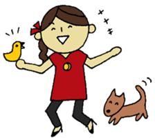 The woman who works hard sticker #2808018