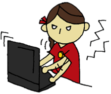 The woman who works hard sticker #2808035