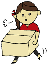 The woman who works hard sticker #2808038