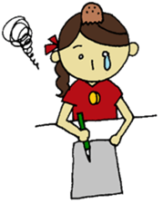 The woman who works hard sticker #2808046