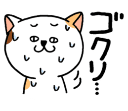 Timorous cat sticker #2808205