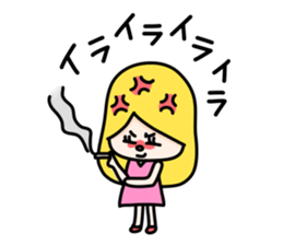 Bored girls sticker #2808482